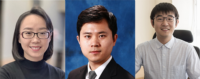 (From left to right) Prof. LU Xinhui, Department of Physics; Prof. REN Wei, Department of Mechanical and Automation Engineering; Prof. HE Wei, Department of Economics.